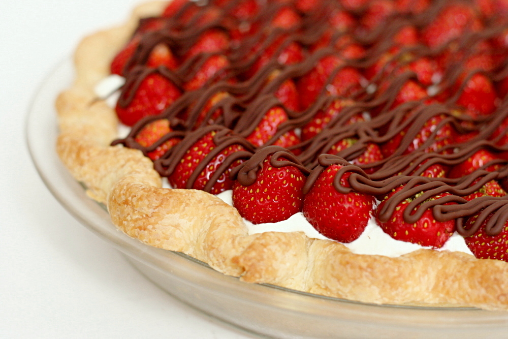 Strawberries And Cream Pie